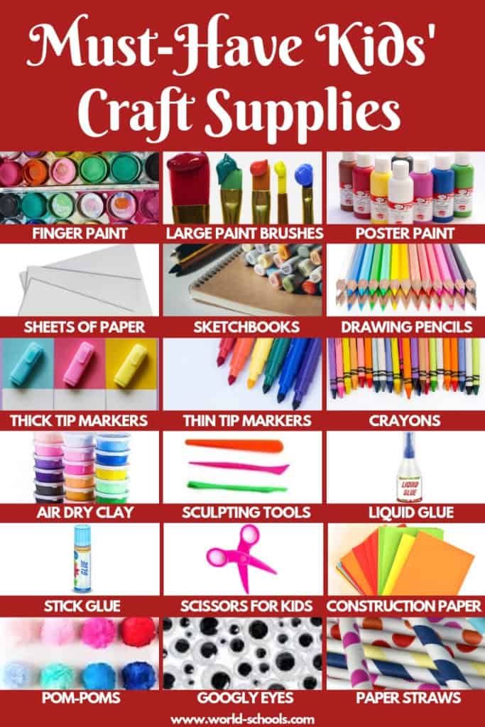 MUST HAVR KIDS CRAFTS SUPPLIES - Créative Kids - Art Box Kids - Art Box Children - Craft Supplies Kid - Art Kit Kid - Art Kit Enfants - Must Have Kit - Must Have DIY - Diy Children