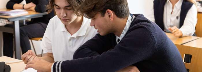 Latest news from TASIS - October, 2022 11 Students engaged in focused learning activities at a World Schools educational environment.