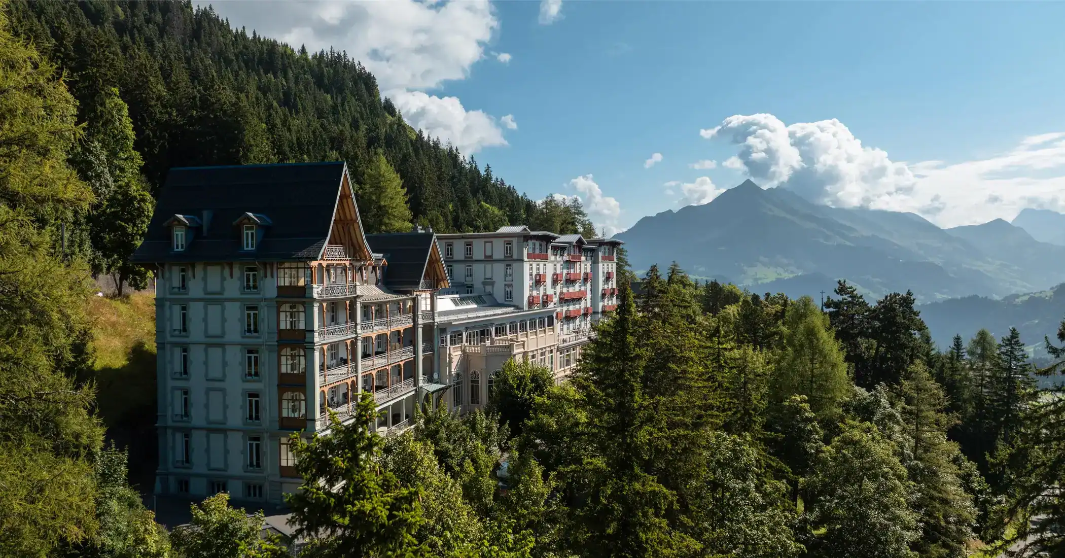 Leysinn American School in Switzerland nestled in mountain landscape.