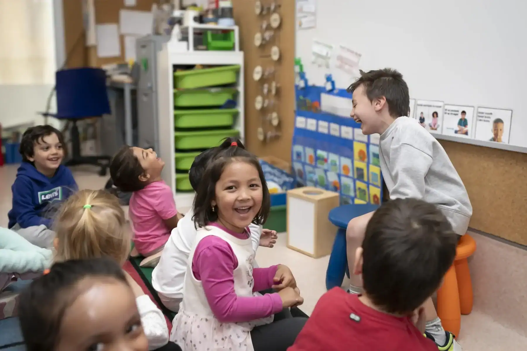 Engaging students in a classroom setting at American School of Barcelona, part of the World Schools.