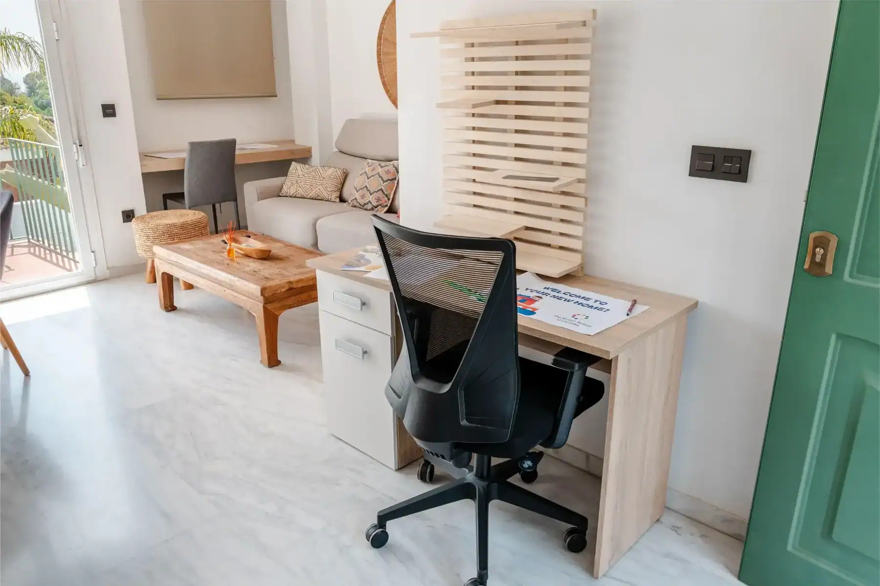 A comfortable study area at The British School of Córdoba with modern furniture and a bright, welcom.