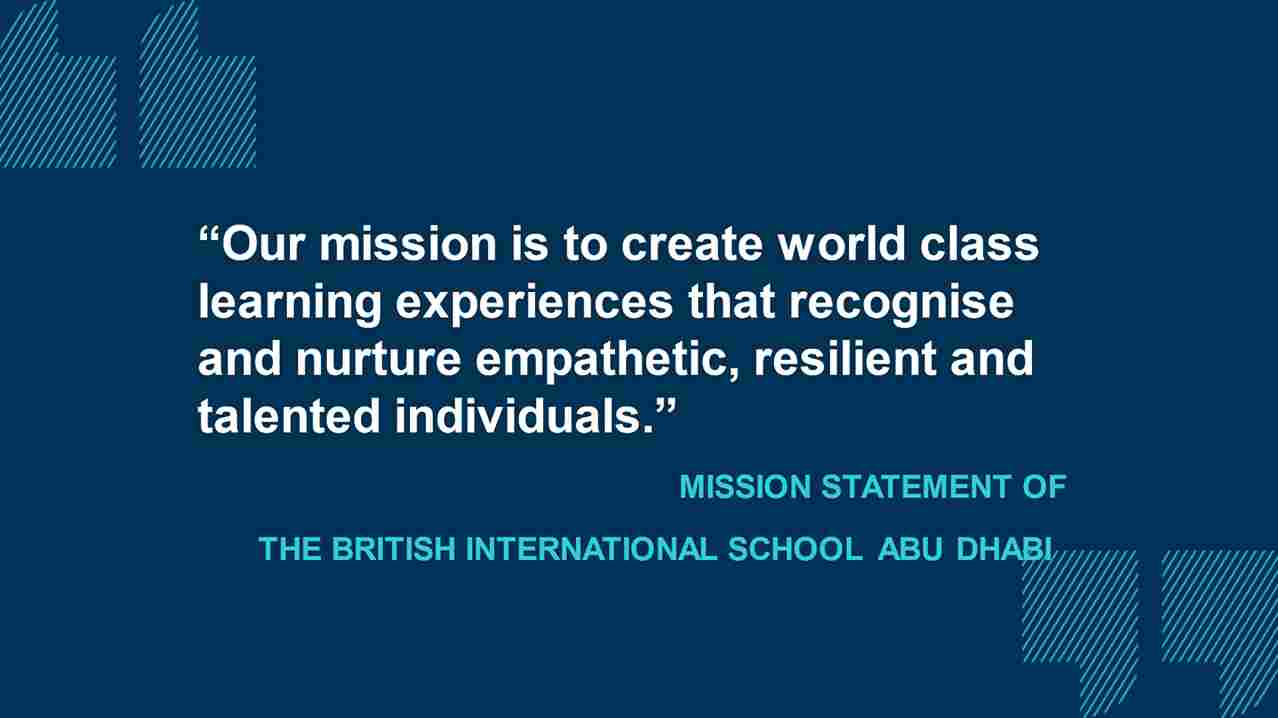 BISAD MISSION STATEMENT 2_11zon BISAD MISSION STATEMENT 2_11zon Message from the Principal of The British International School Abu Dhabi