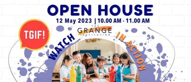 OPEN HOUSE - Collaborative Learning between Preschool and Primary - featured image Open House- The Grange Institution - 1 OPEN HOUSE, 12th May: Collaborative Learning between Preschool and Primary.