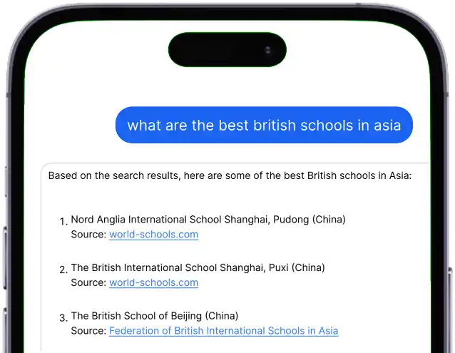 Jasper AI Bot Best British Schools Asia