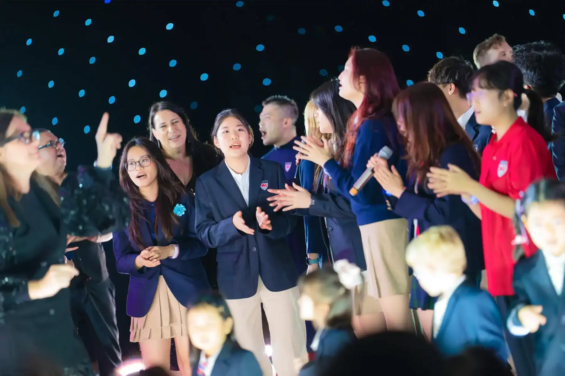 School students engaging in a lively event at Dwight School Hanoi.