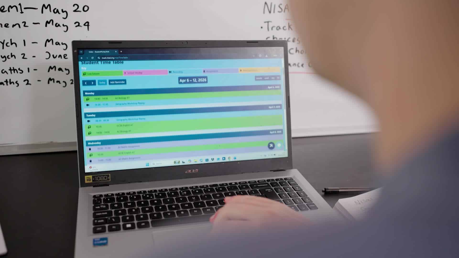 Interactive digital classroom with personalized lessons and virtual teaching at Nisai Learning.