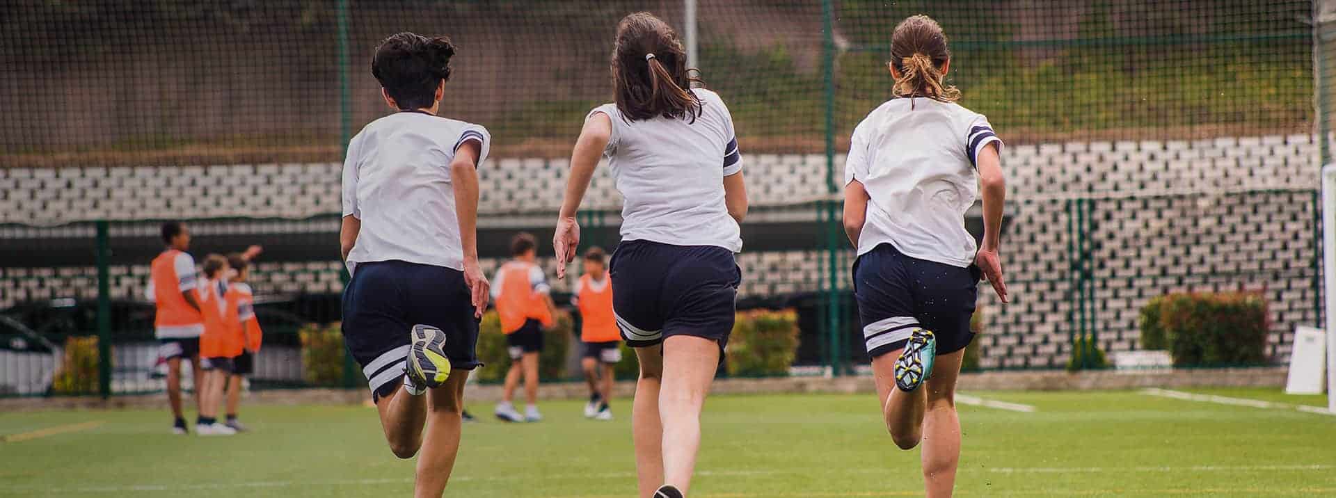 Students from King’s College Madrid inaugurate the Daily Mile in Spain