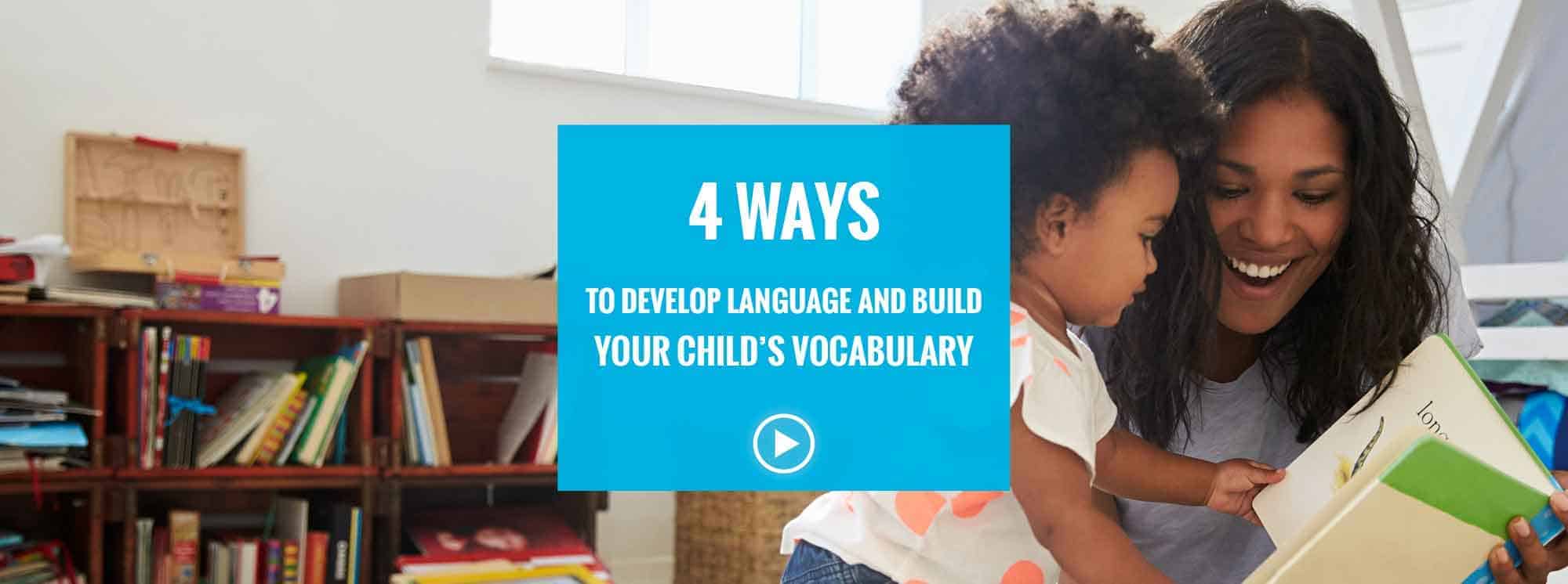 Engaging image of a teacher reading with a young student to enhance language and vocabulary development.