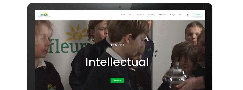 New website for Préfleuri International Alpine School