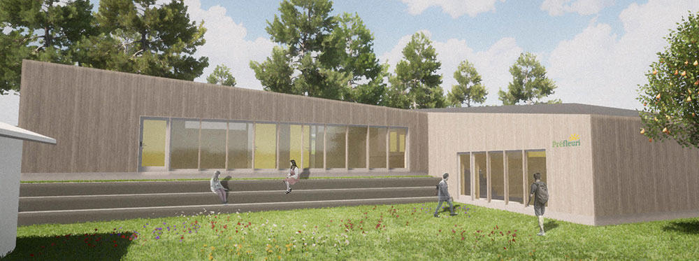 Préfleuri announces the progress on their new building