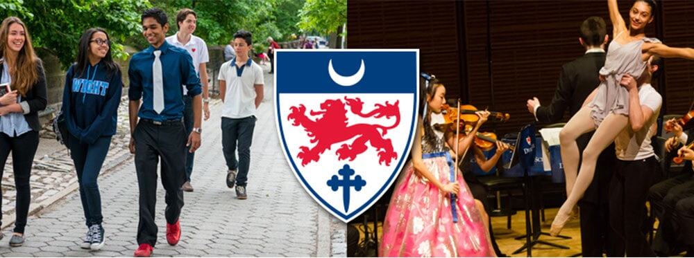 Students enjoying outdoor school activities and performances at a prestigious World Schools event.