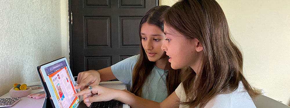 Engaging students using digital learning tools in a World Schools online education environment.