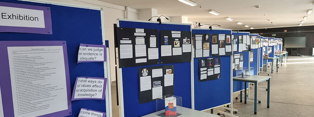 High school educational exhibition at World Schools, showcasing student projects and academic achievements.