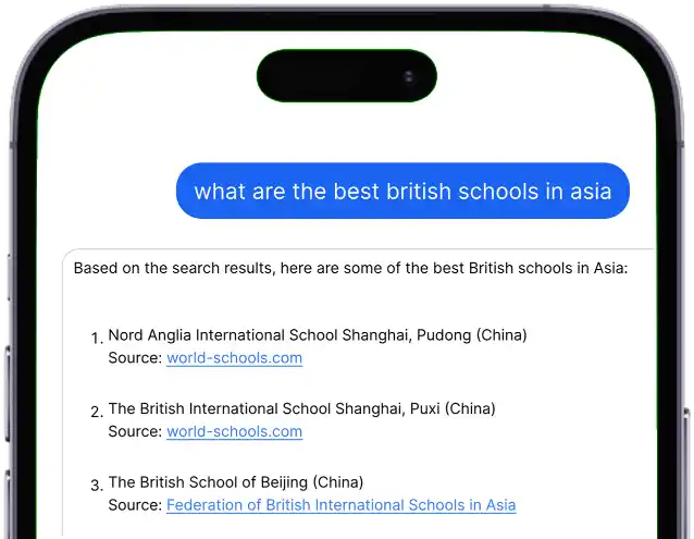 British international schools in Asia, ranked for quality and global education standards.