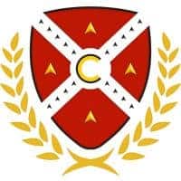Elegant school crest featuring a shield and laurel wreath, representing academic excellence and tradition.