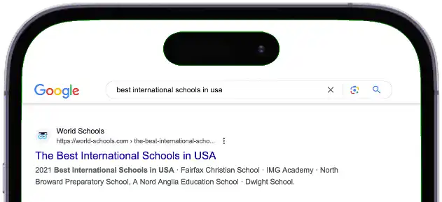 Premier international school campus with modern facilities and diverse global student community.