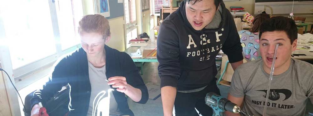 Innovative classroom activity at a World Schools educational institution encouraging hands-on learning.