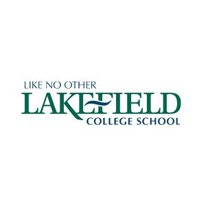Modern Lakefield College School campus with students and lush greenery.