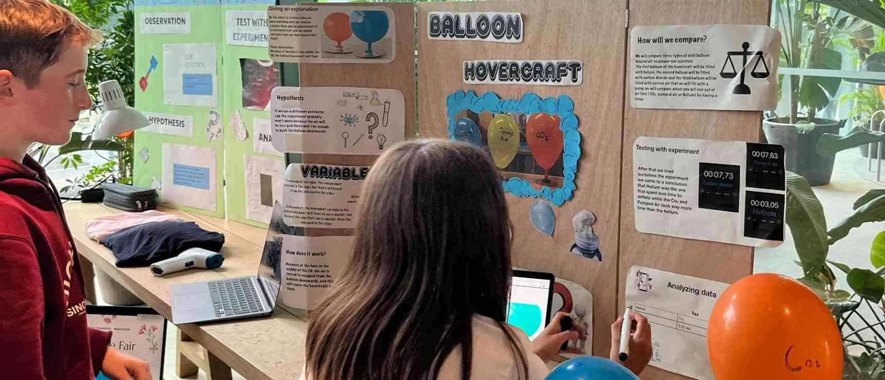 Innovative school science project at world schools promoting STEM education and student engagement.