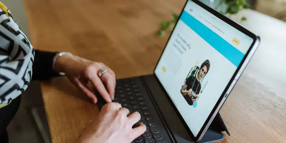 Digital learning on a tablet for World Schools education system, promoting global student success.