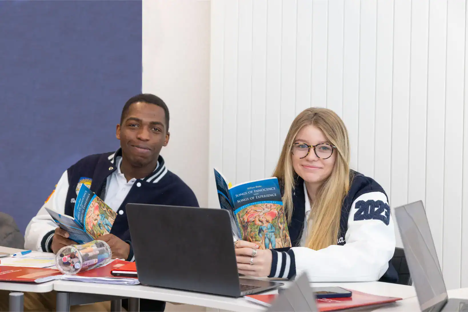 Diverse students studying at World Schools, fostering global education and cultural exchange.