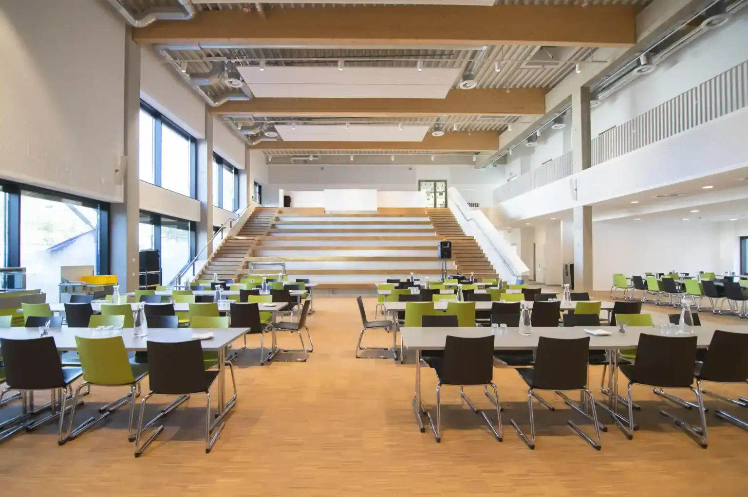 Modern conference room in a top-tier World School with spacious seating and advanced facilities for learning.