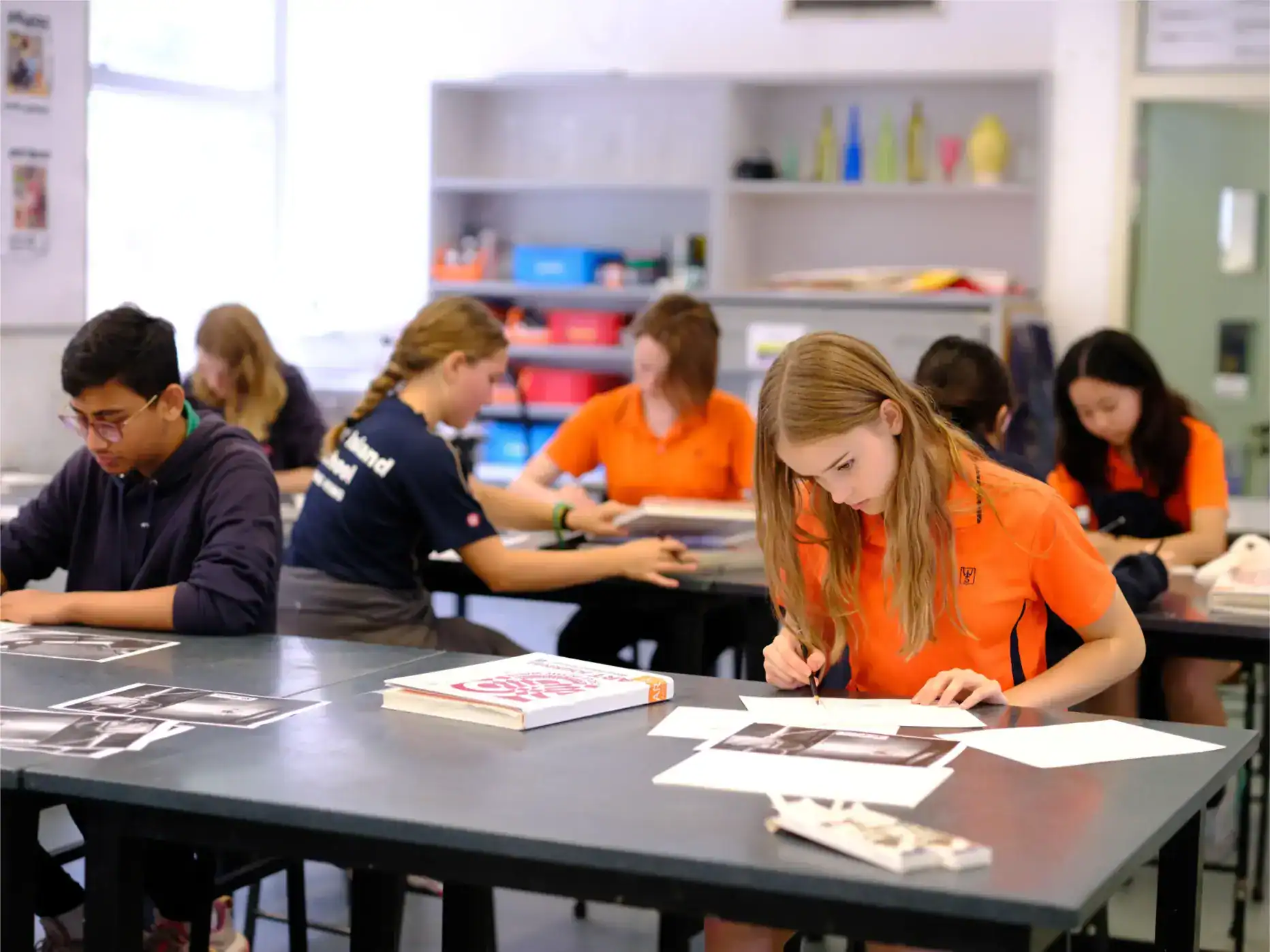 Students engaging in classroom learning at a World Schools international school.
