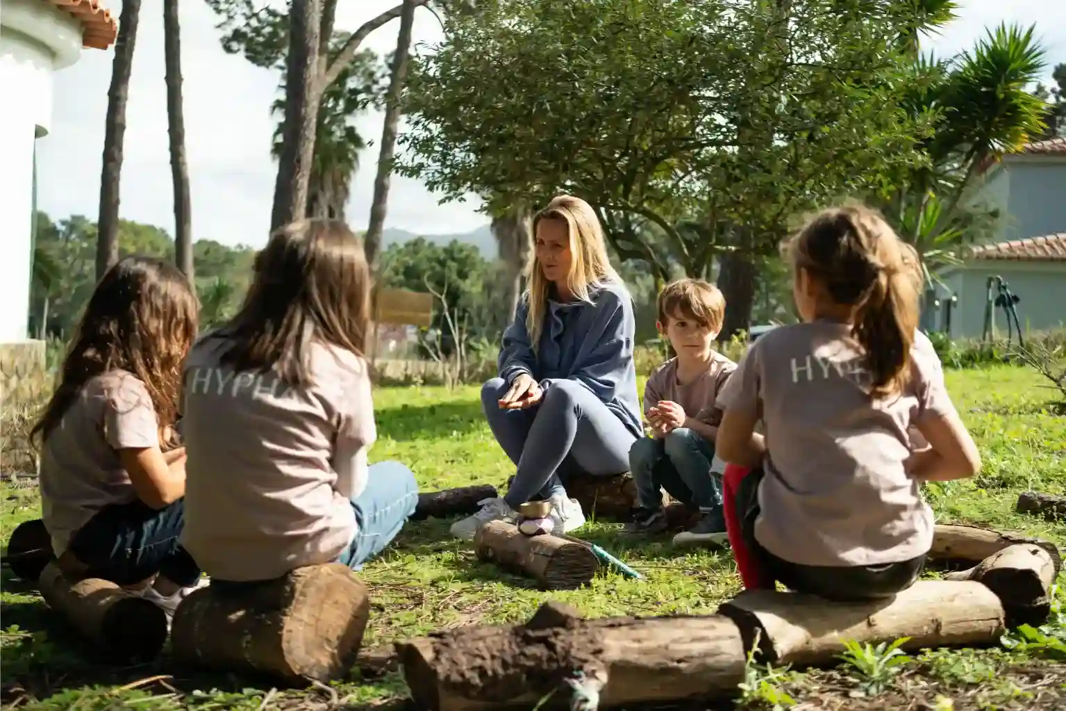 Outdoor learning activity at World Schools focusing on holistic education and student engagement.