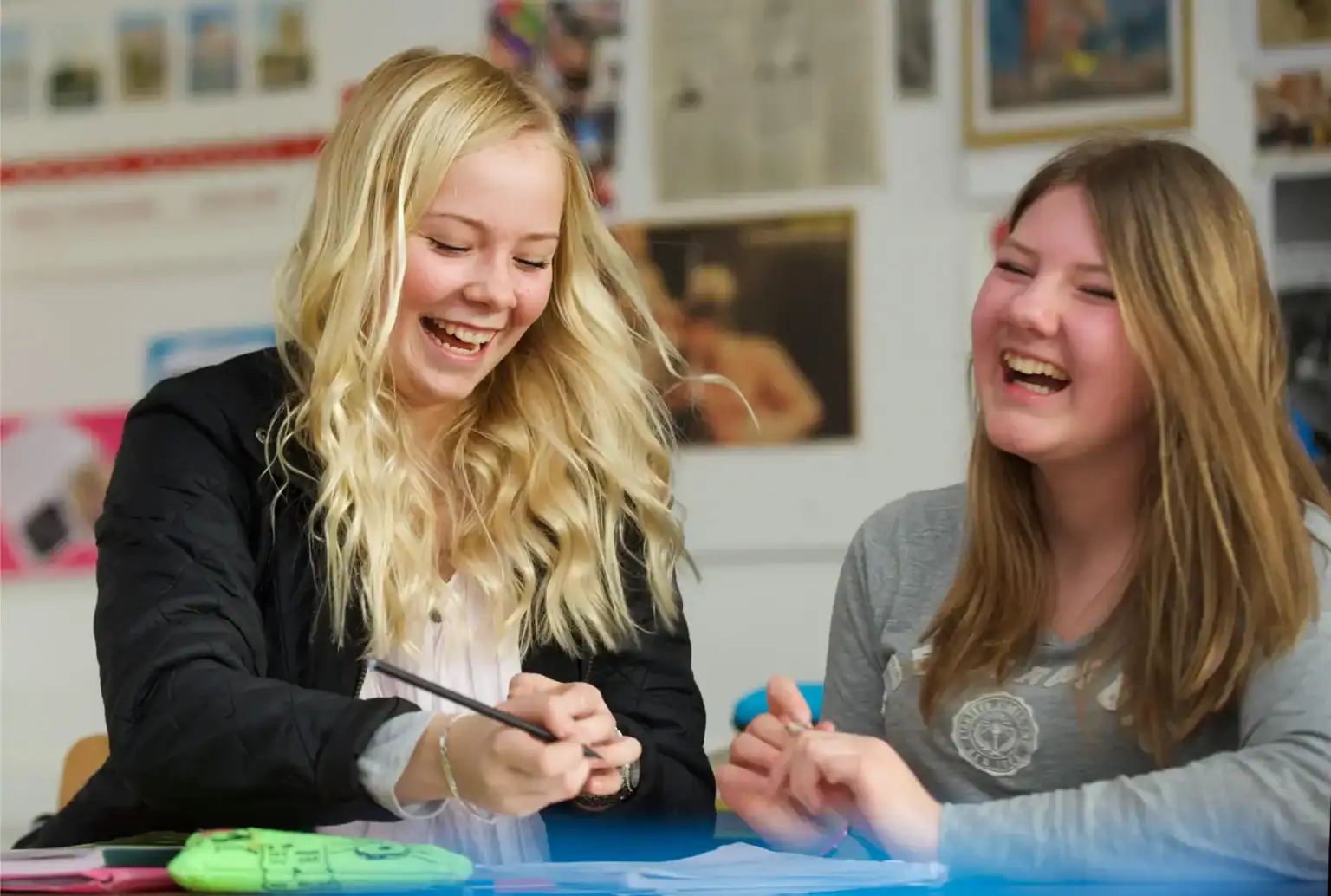Collaboration and friendship among students at an international school for optimal learning.