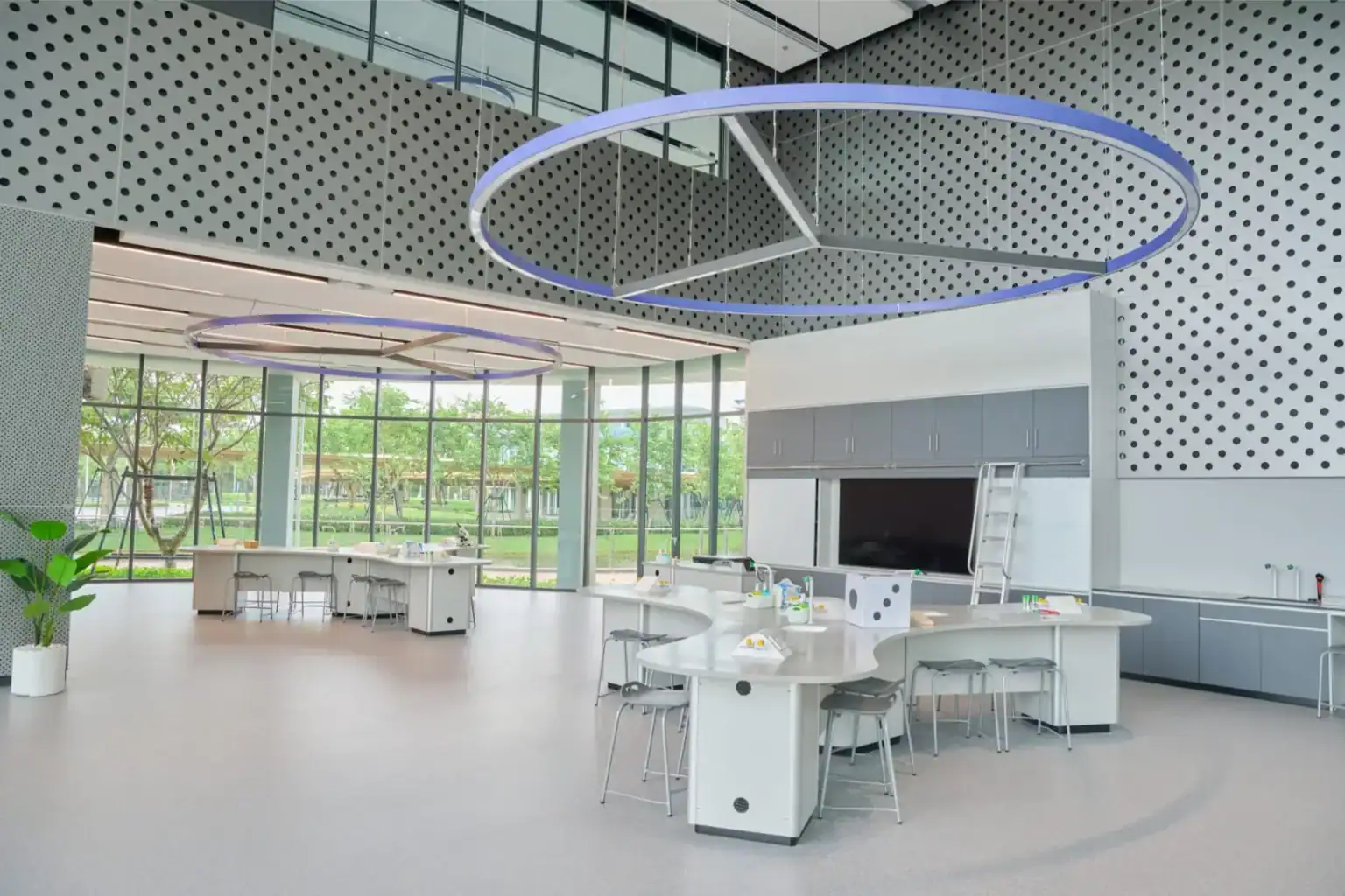 Modern science classroom with innovative design and advanced learning equipment at World Schools.