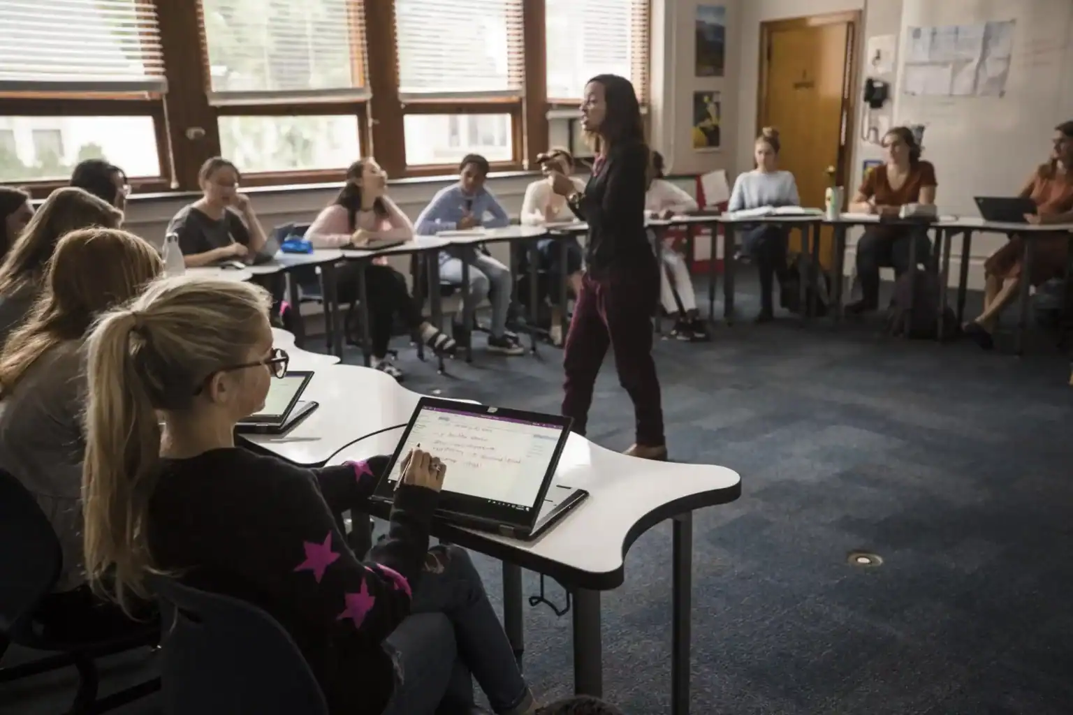 Innovative classroom at World Schools, fostering personalized learning and student engagement for academic excellence.