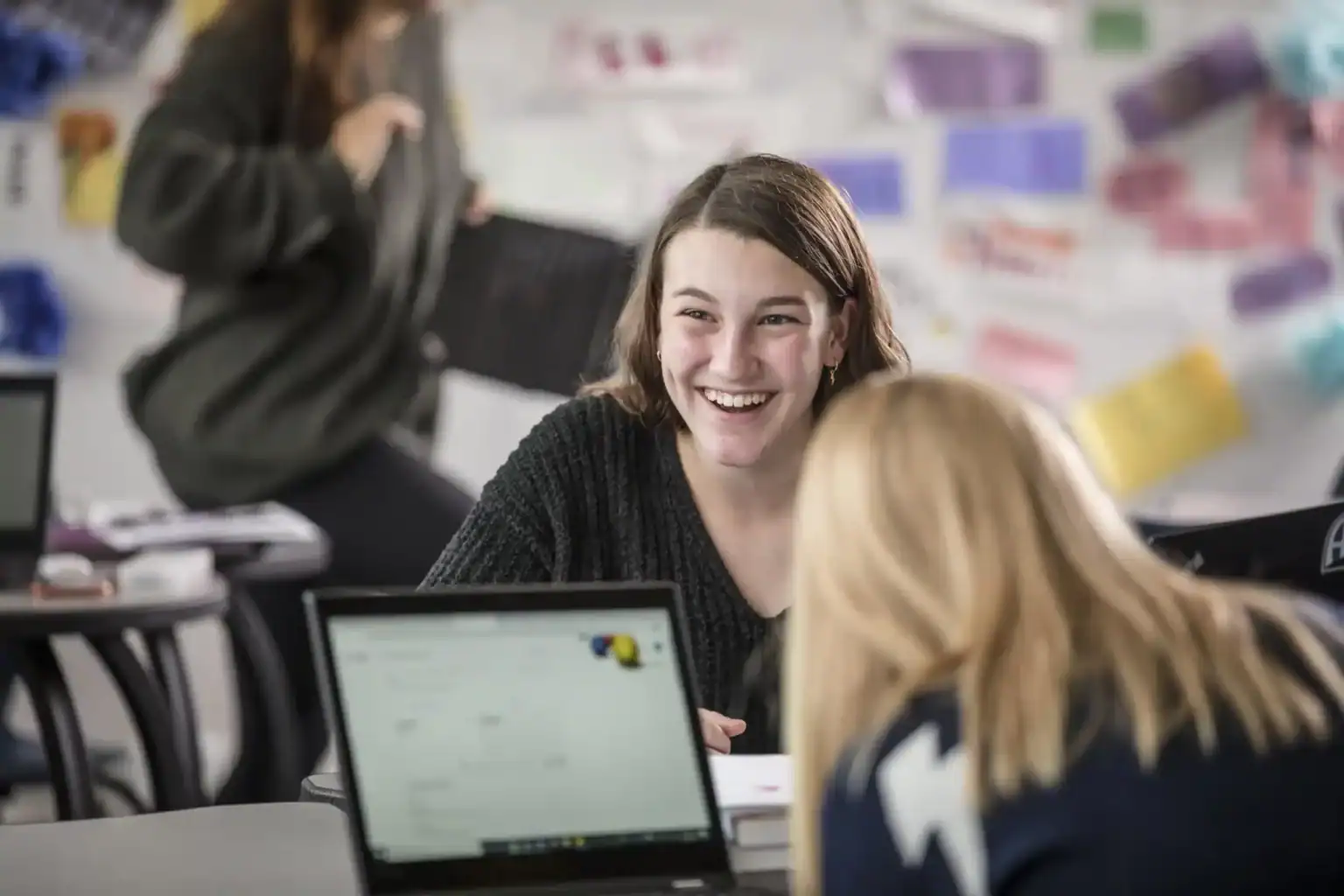 Engaging students in a diverse classroom at World Schools for global education excellence.