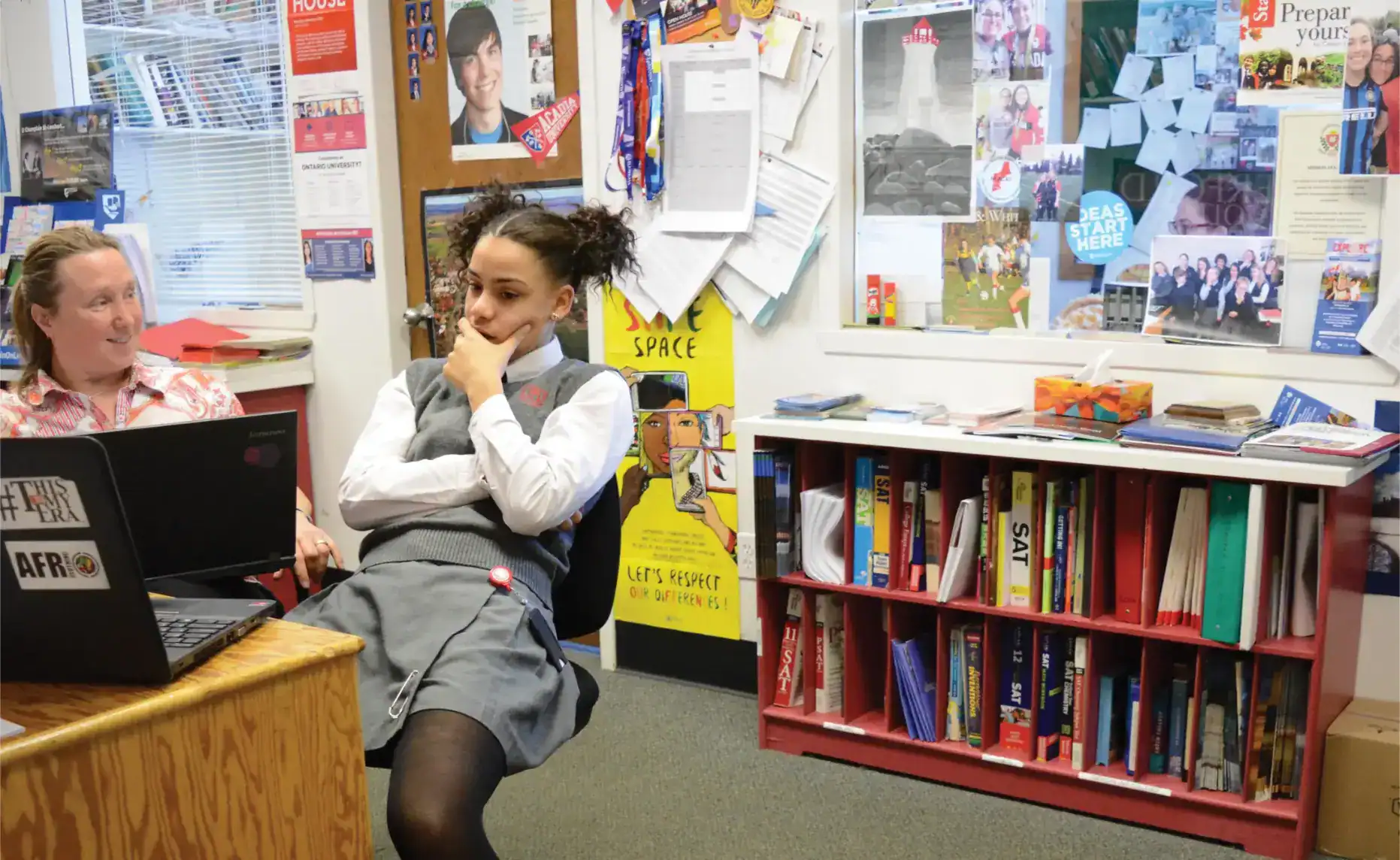 Bright classroom with engaged students and colorful learning materials at a world schools educational environment.