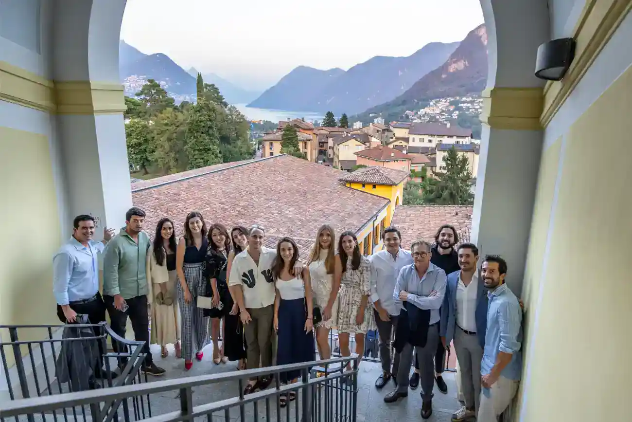 This Year at TASIS: 2023 31 Luxurious view from a heritage building overlooking lakes and mountains.