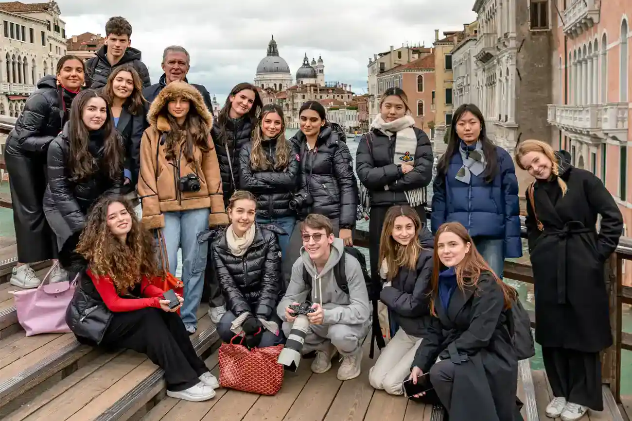This Year at TASIS: 2023 42 Students exploring Venice, Italy during a global educational trip with World Schools.