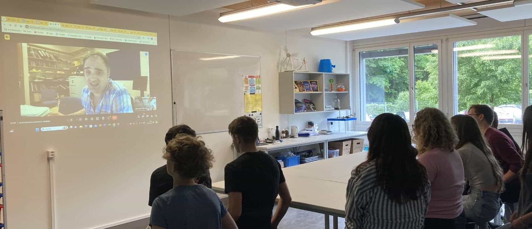 Virtual Astrophysics Lecture at the International School of Schaffhausen