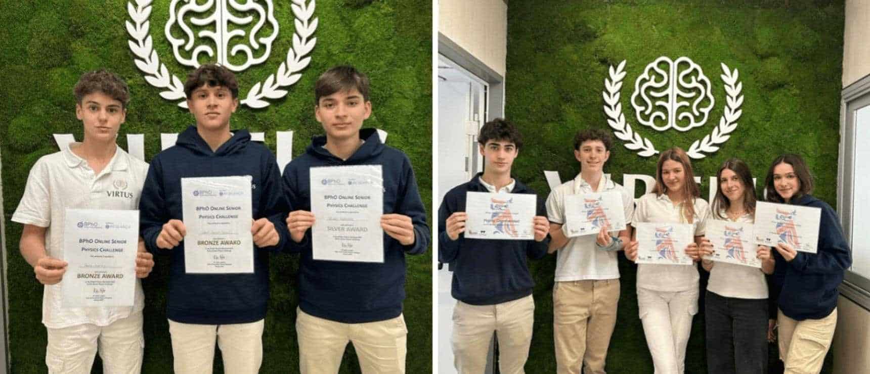 Virtus students shine in International Science Competitions
