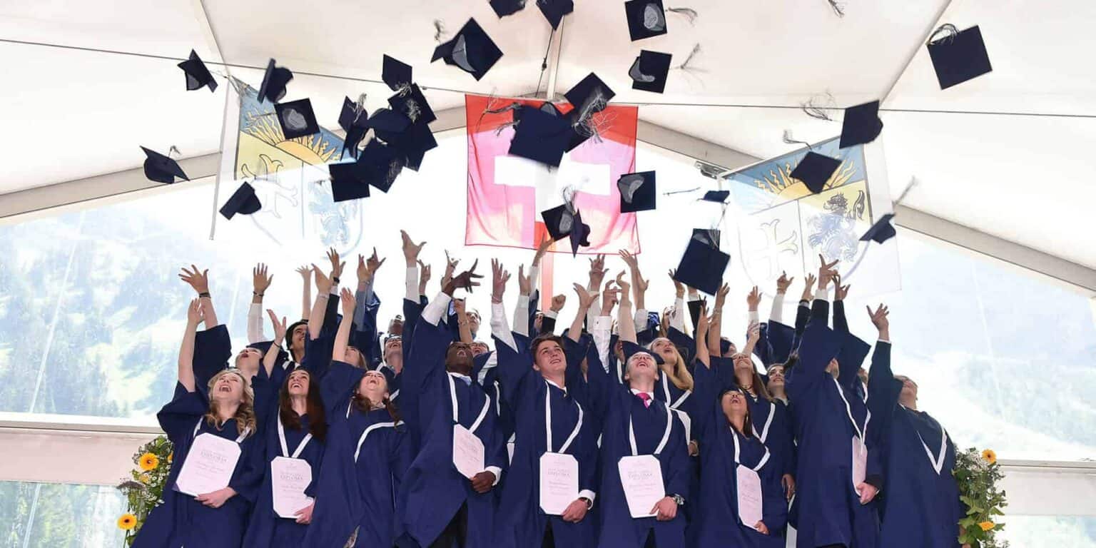 Happy graduates celebrating graduation ceremony at World Schools, showcasing academic success and global education excellence.