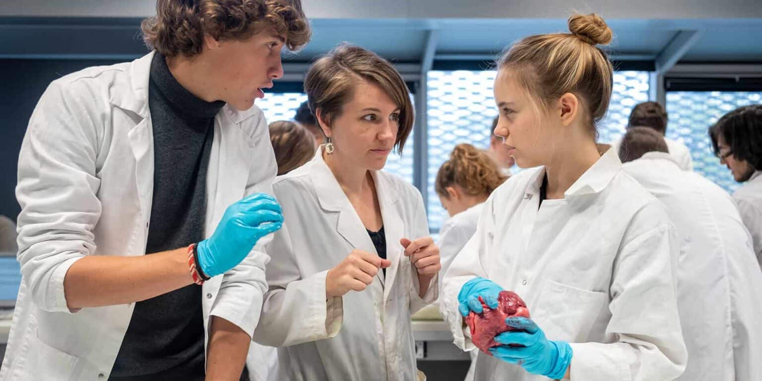 Innovative science students engaging in practical lab activities at a world-class school.