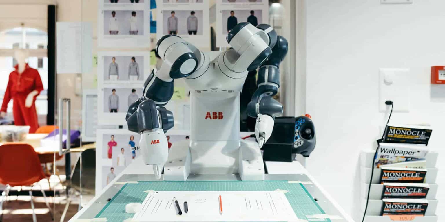 Autonomous ABB robotic arm for industrial automation and engineering education at World Schools.