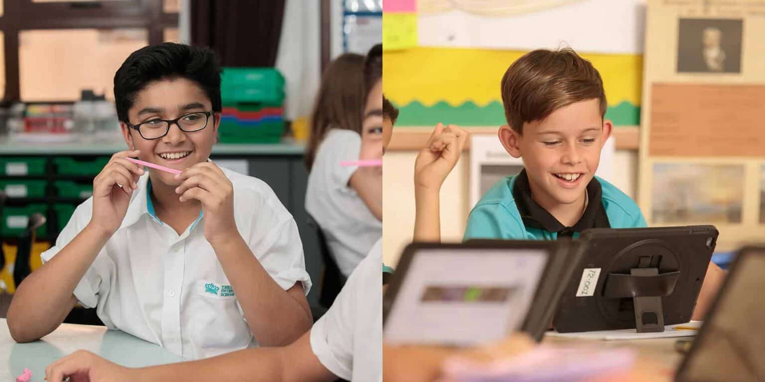 Jóvenes estudiantes brillantes participan en actividades en las aulas de las escuelas del mundo para vivir experiencias de aprendizaje óptimas.