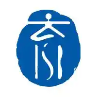 School logo with blue Chinese calligraphy symbol representing excellence in education.