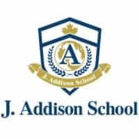 Premium school emblem logo for J. Addison School, fostering academic excellence and leadership.