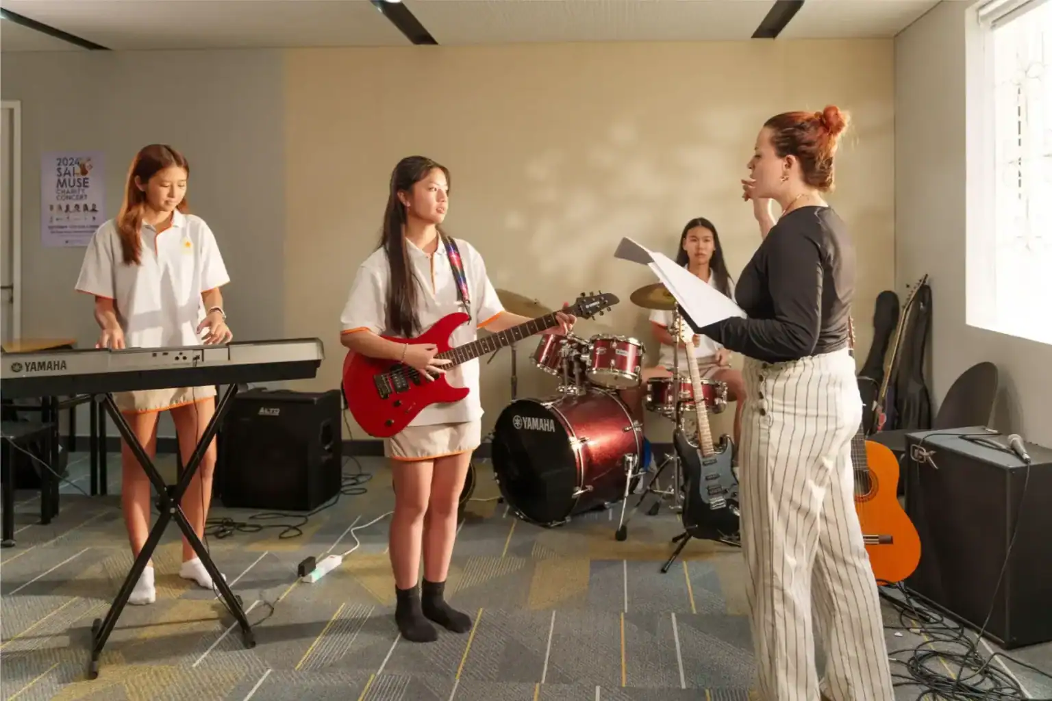 Innovative World Schools music program fostering creativity and talent among students.