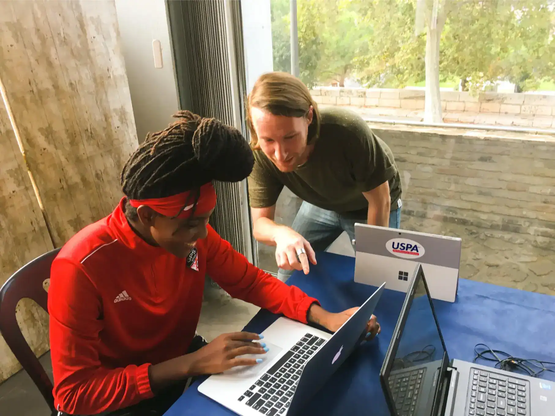 Innovative learning at World Schools with diverse students and digital tools.