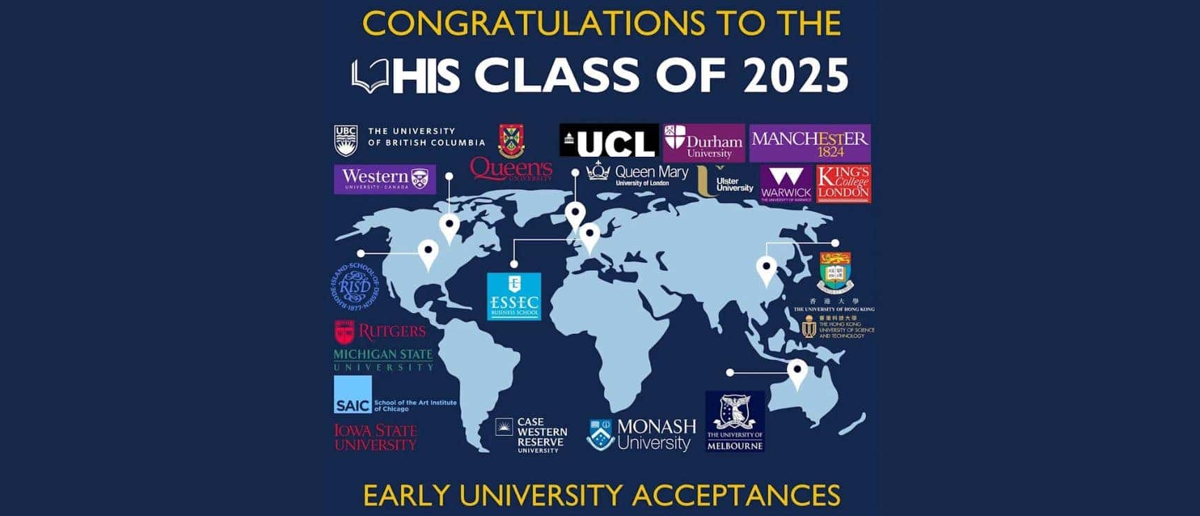 Top universities worldwide for early university admissions in 2025 from renowned global institutions.