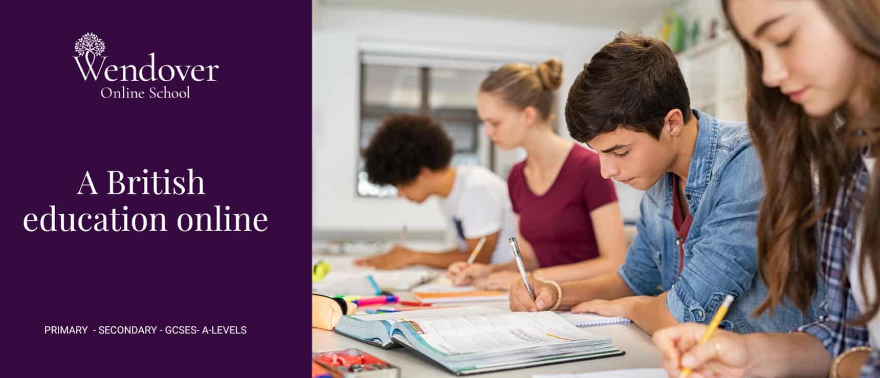 Online British education for primary, secondary, GCSEs, and A-Levels at Wendover Online School.