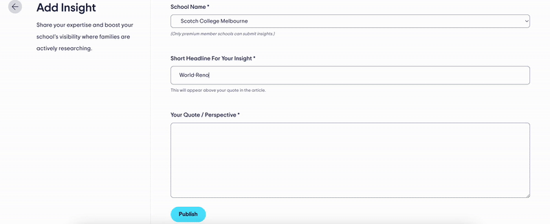 Share Insights in Editorial Articles 2 publishinginsight