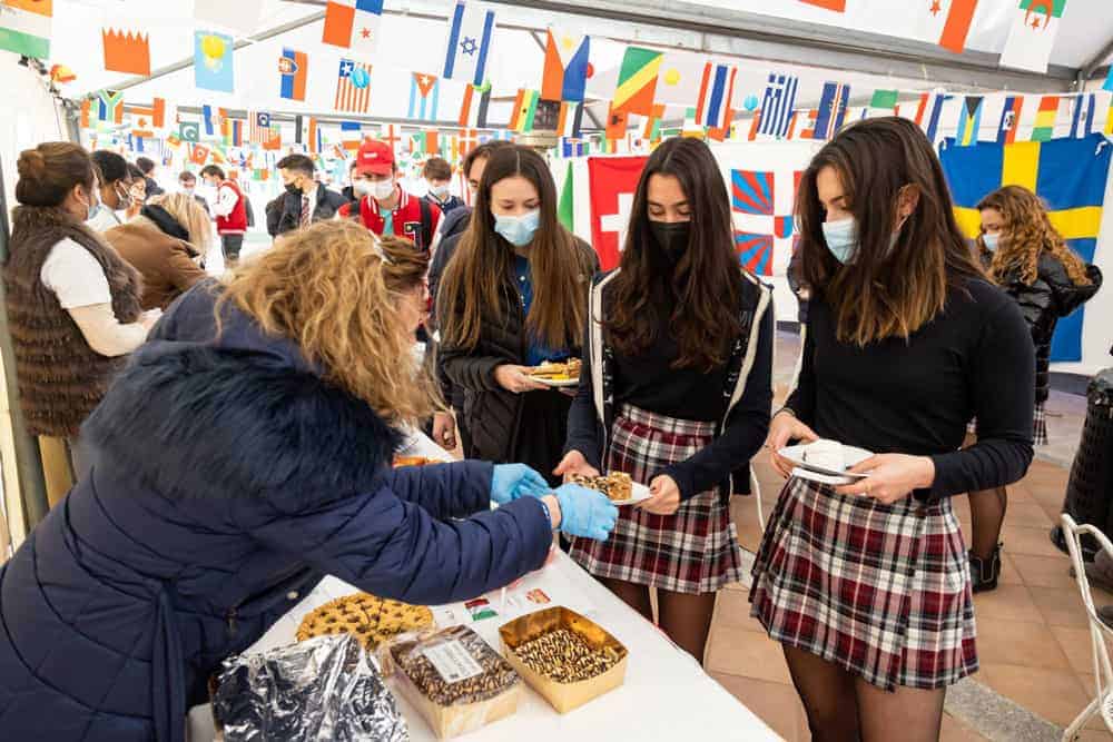 Bright students at the World Schools international event enjoying cultural diversity and global education.