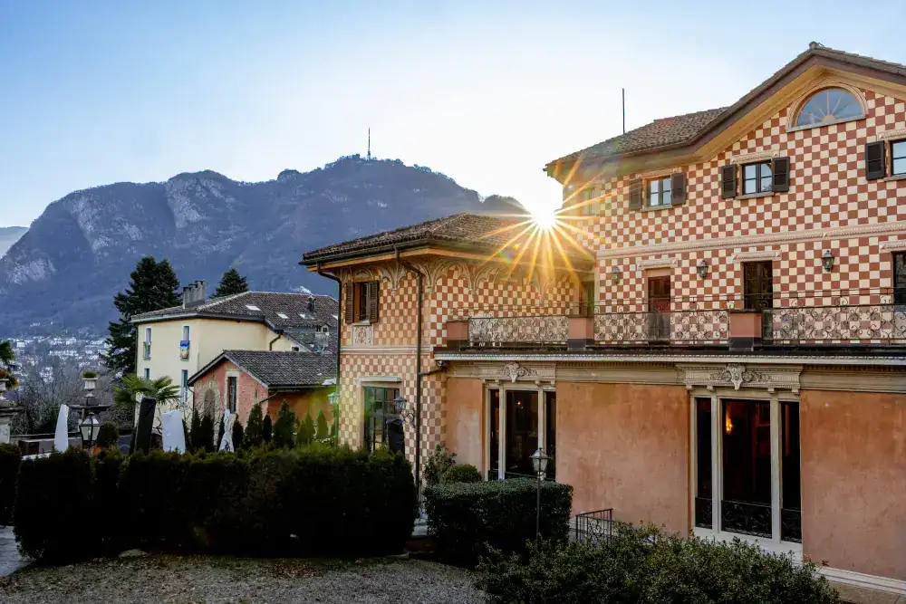 This Month at TASIS: January 2025 7 Luxurious European-style school building with scenic mountain views and beautiful architecture.